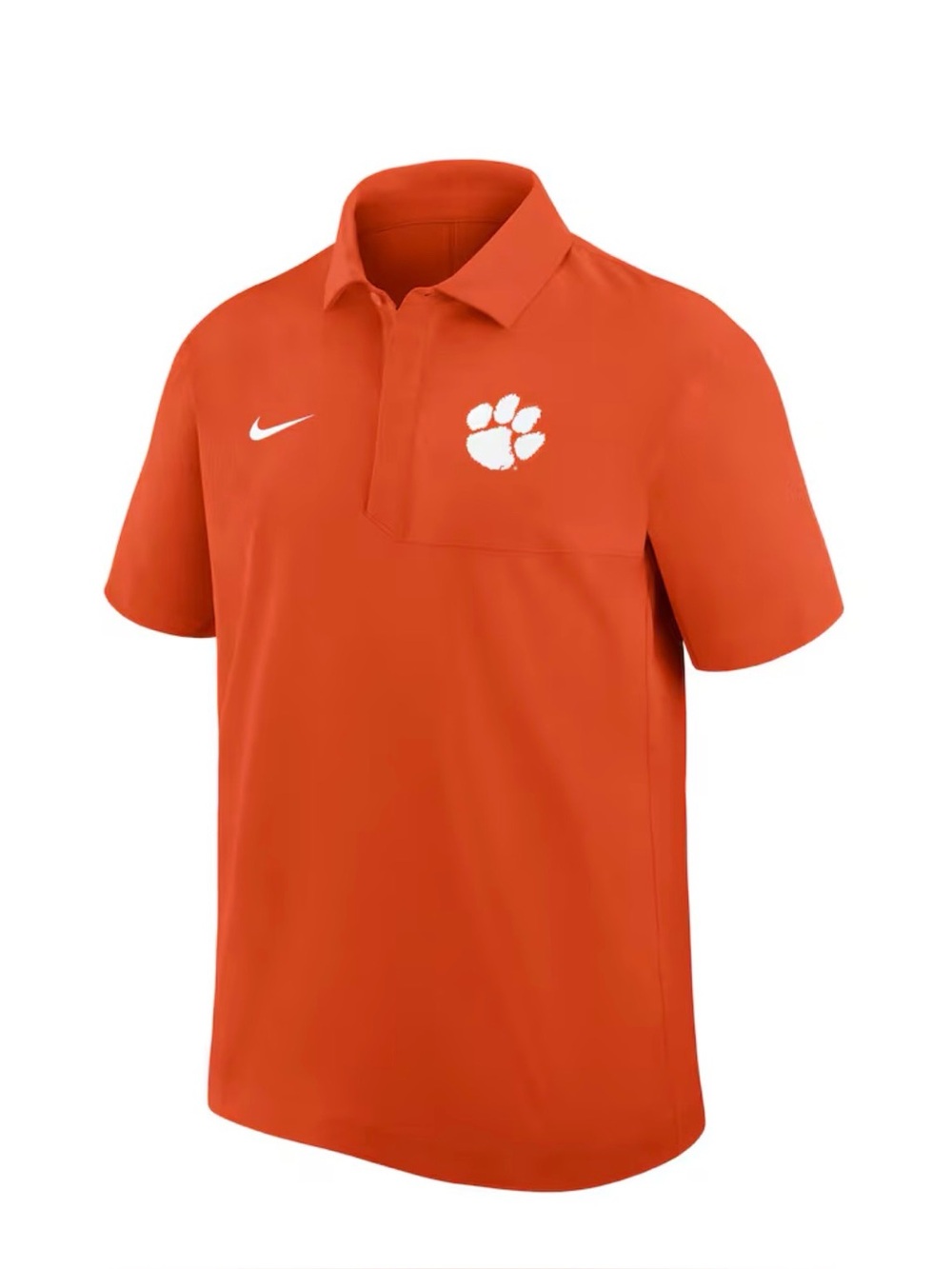 Nike Clemson Tigers Sideline Dri-FIT Polo Orange Men's XL Coach Shirt Football